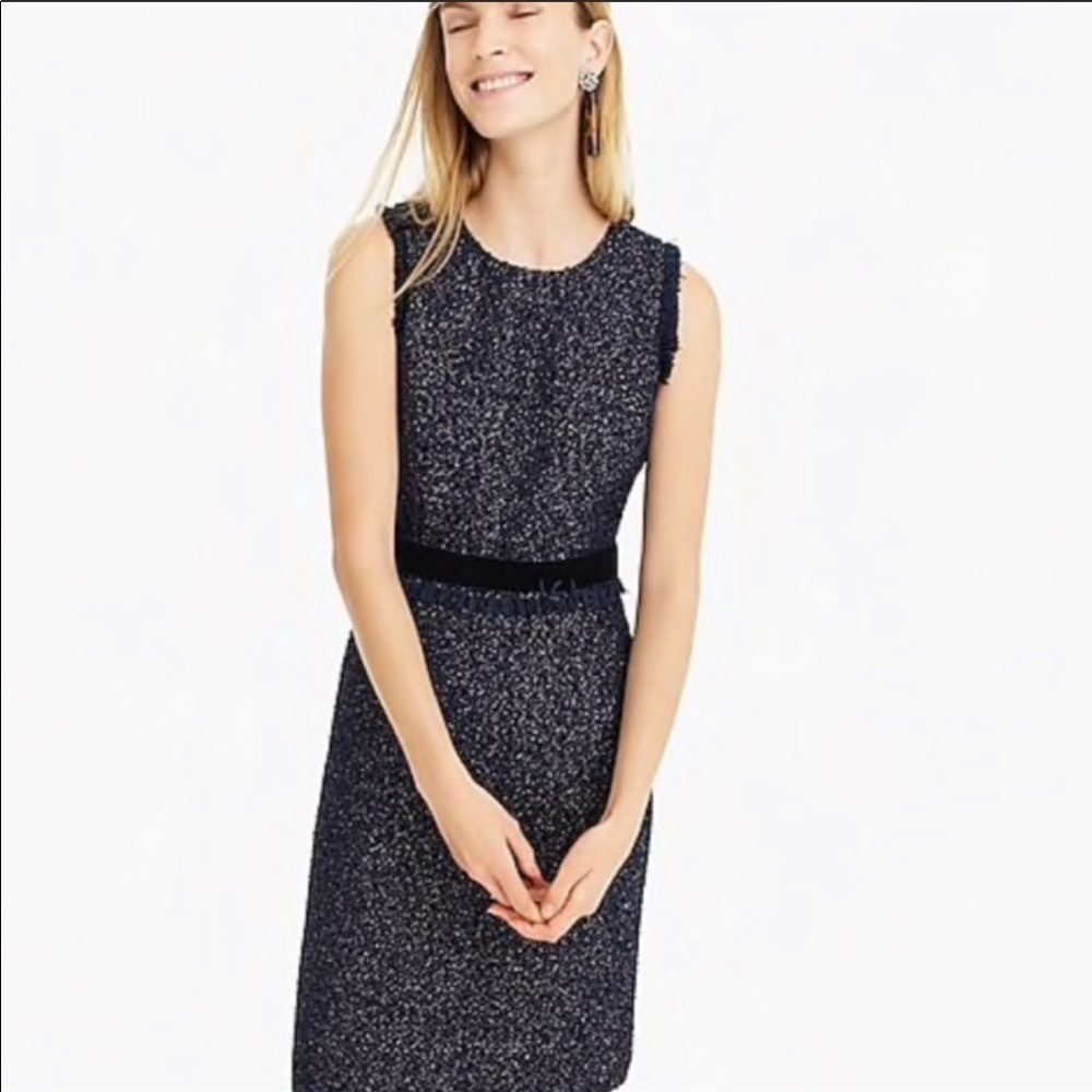 [J Crew] Sparkle Tweed Sheath Dress